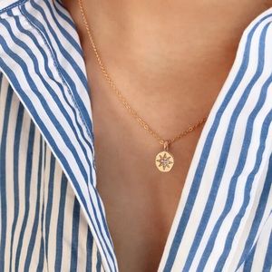 Starburst coin necklace